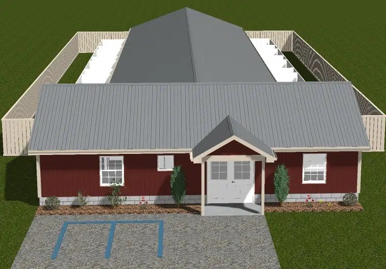 kennel 3D mockup